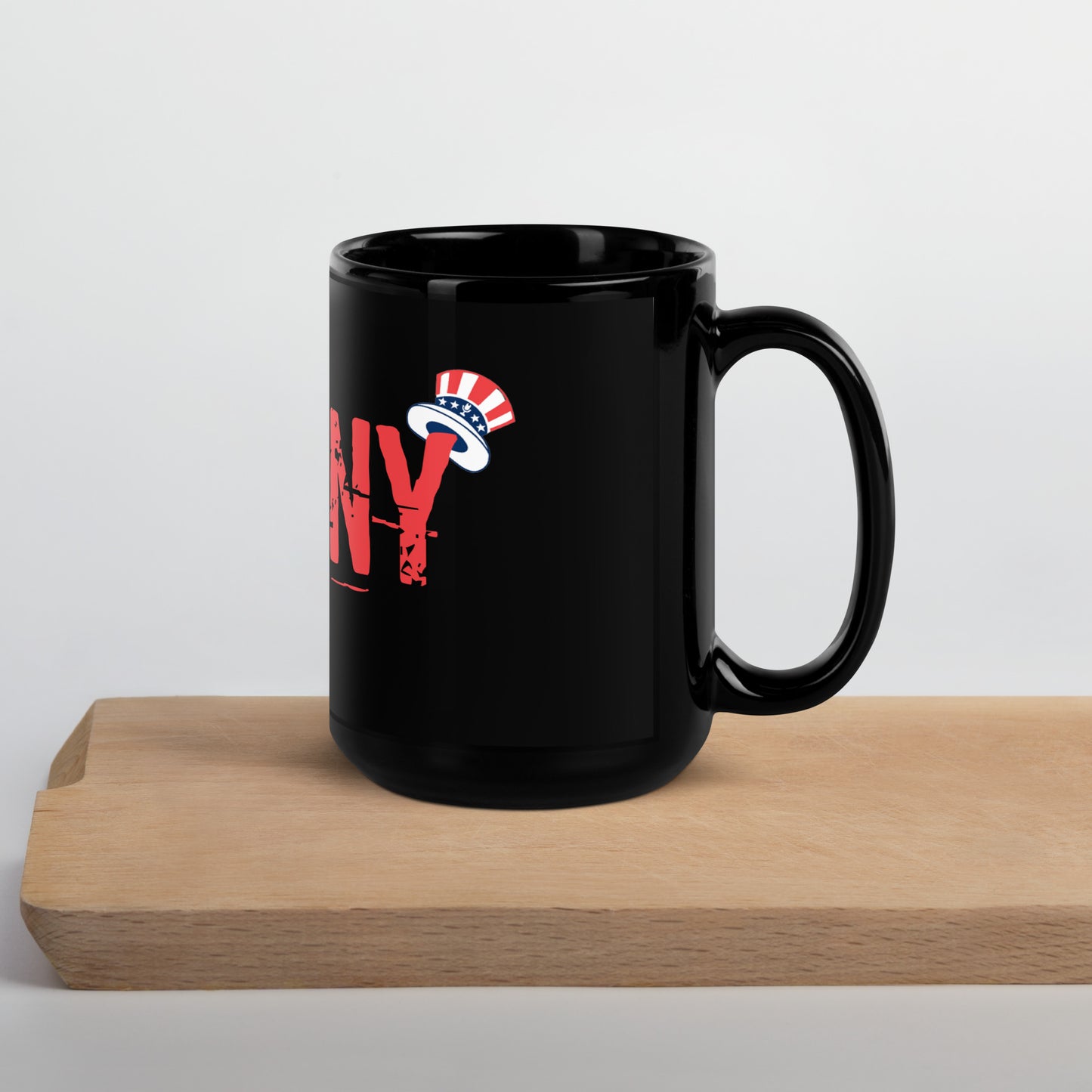 DestiNY Black Glossy Mug