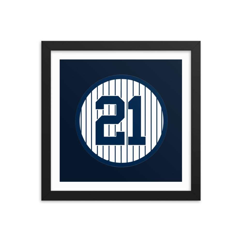 21 Retired Framed poster 12 in x 12 in