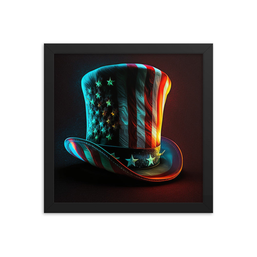 Yankee Doodle Hat Classy Man Cave Framed poster