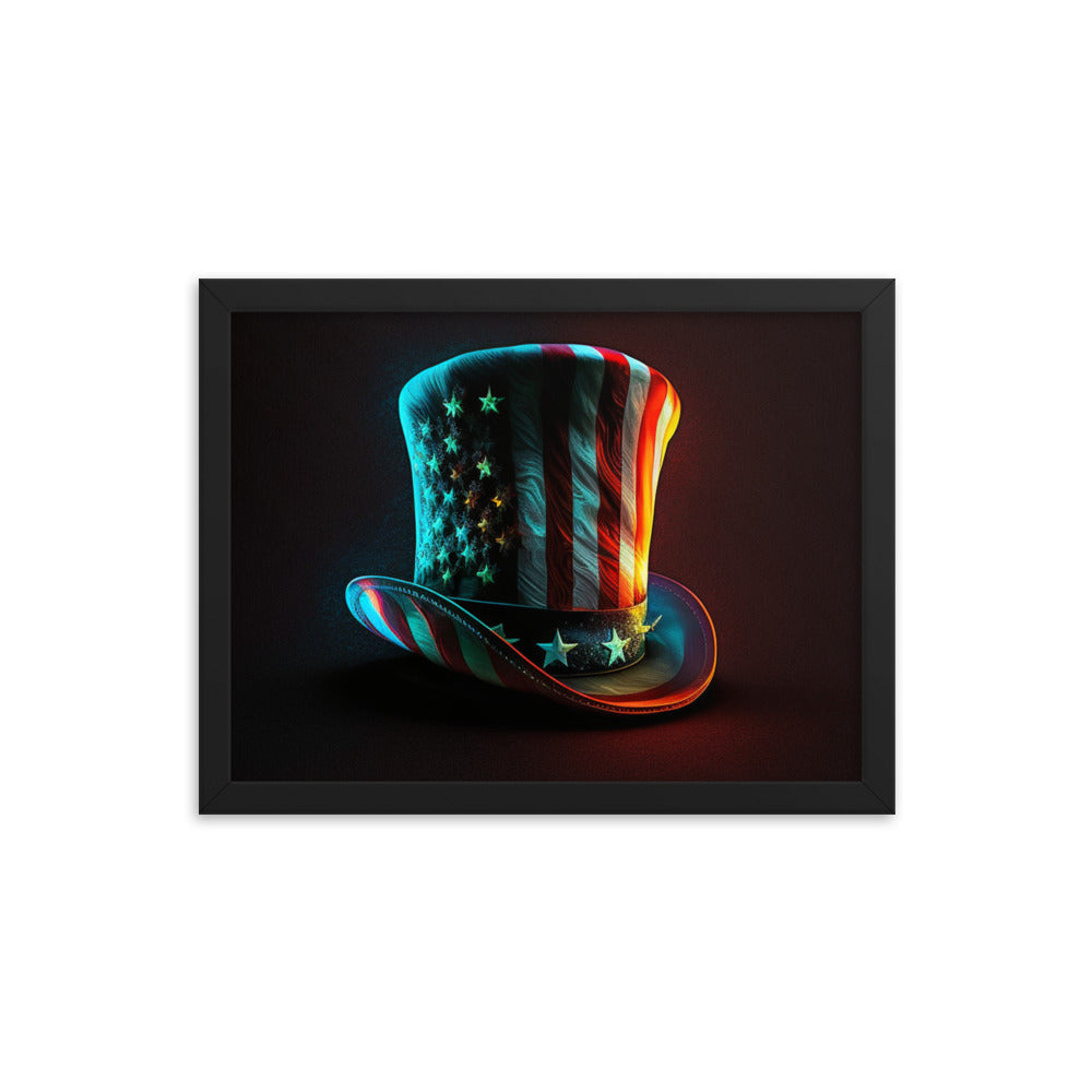 Yankee Doodle Hat Classy Man Cave Framed poster