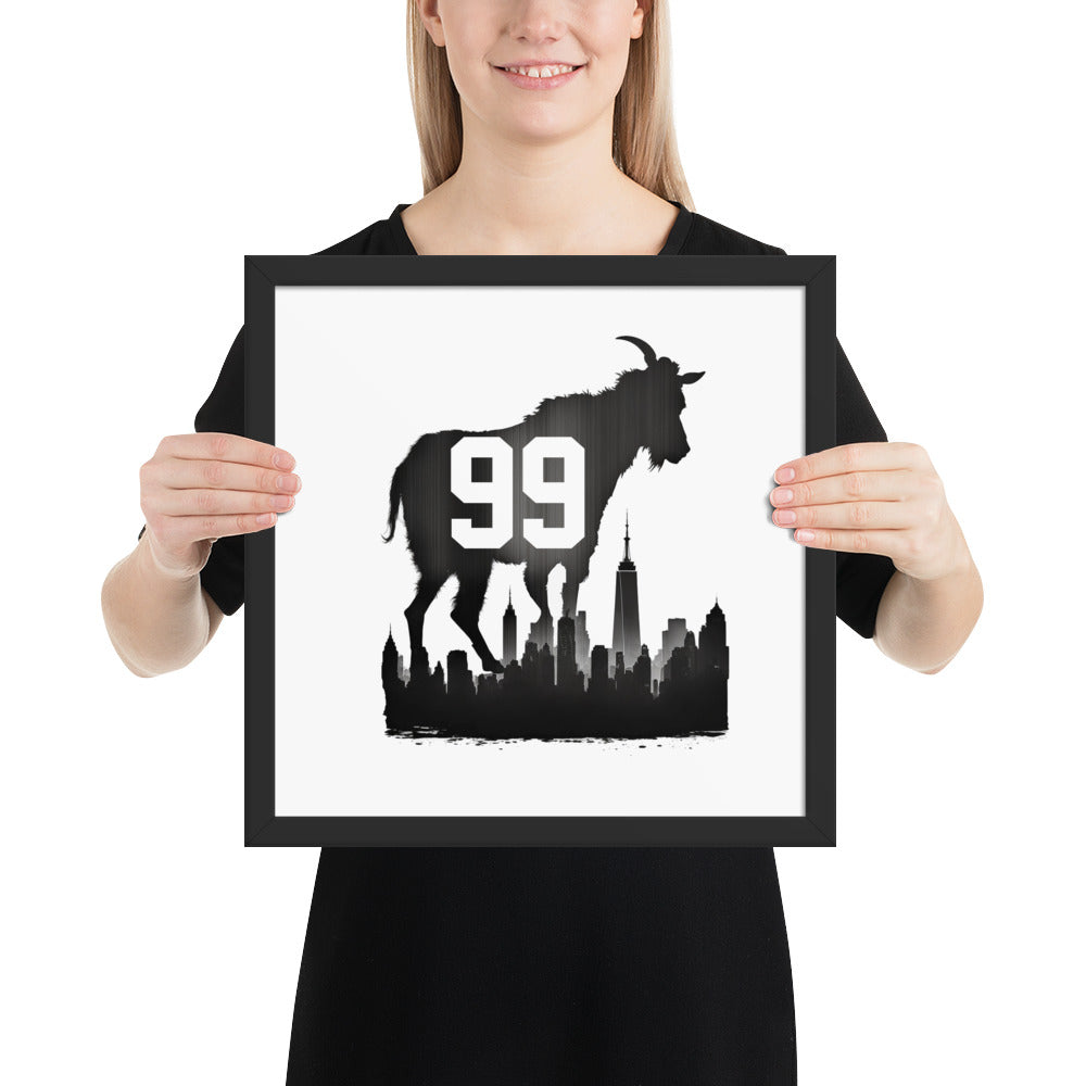 99 The Goat Framed poster