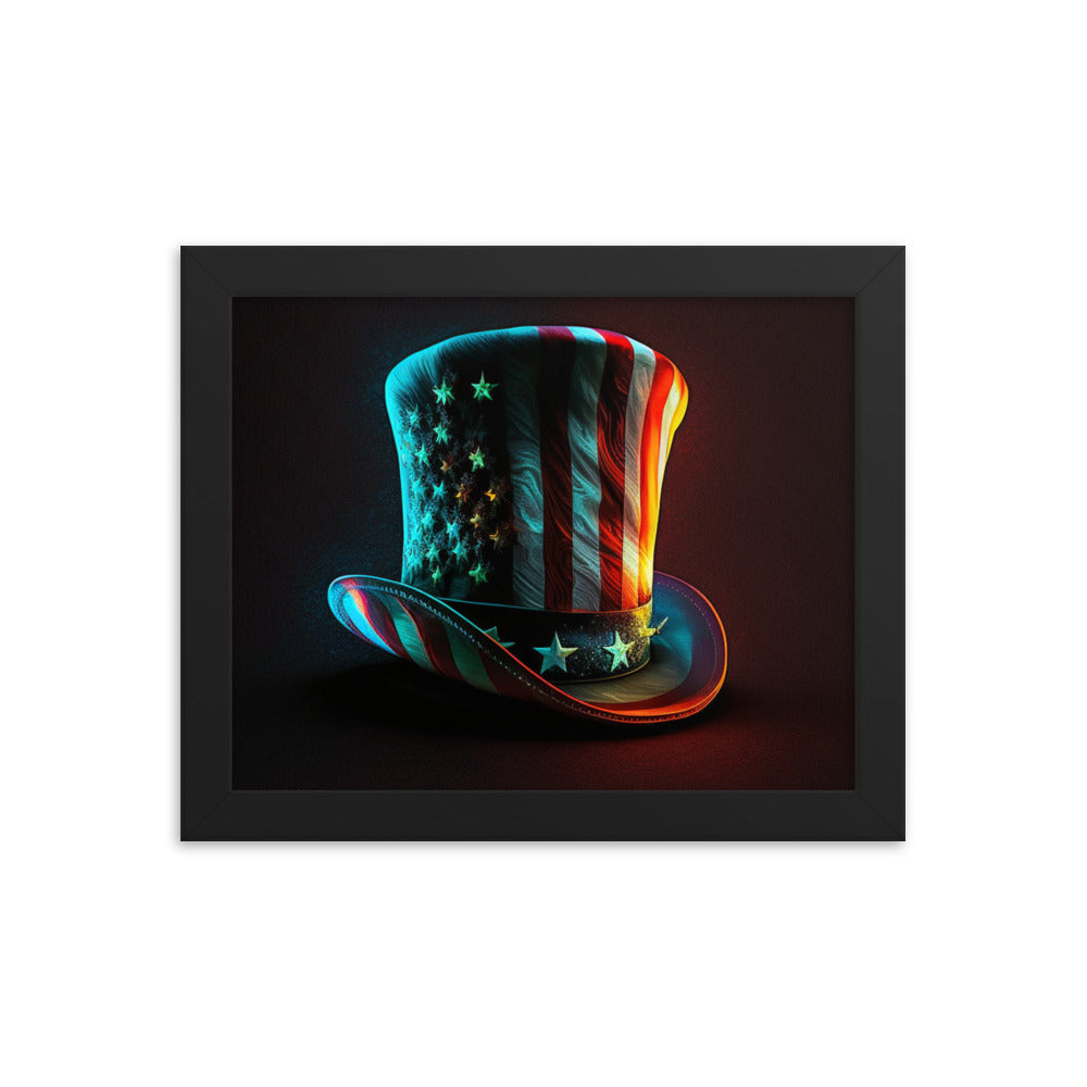 Yankee Doodle Hat Classy Man Cave Framed poster