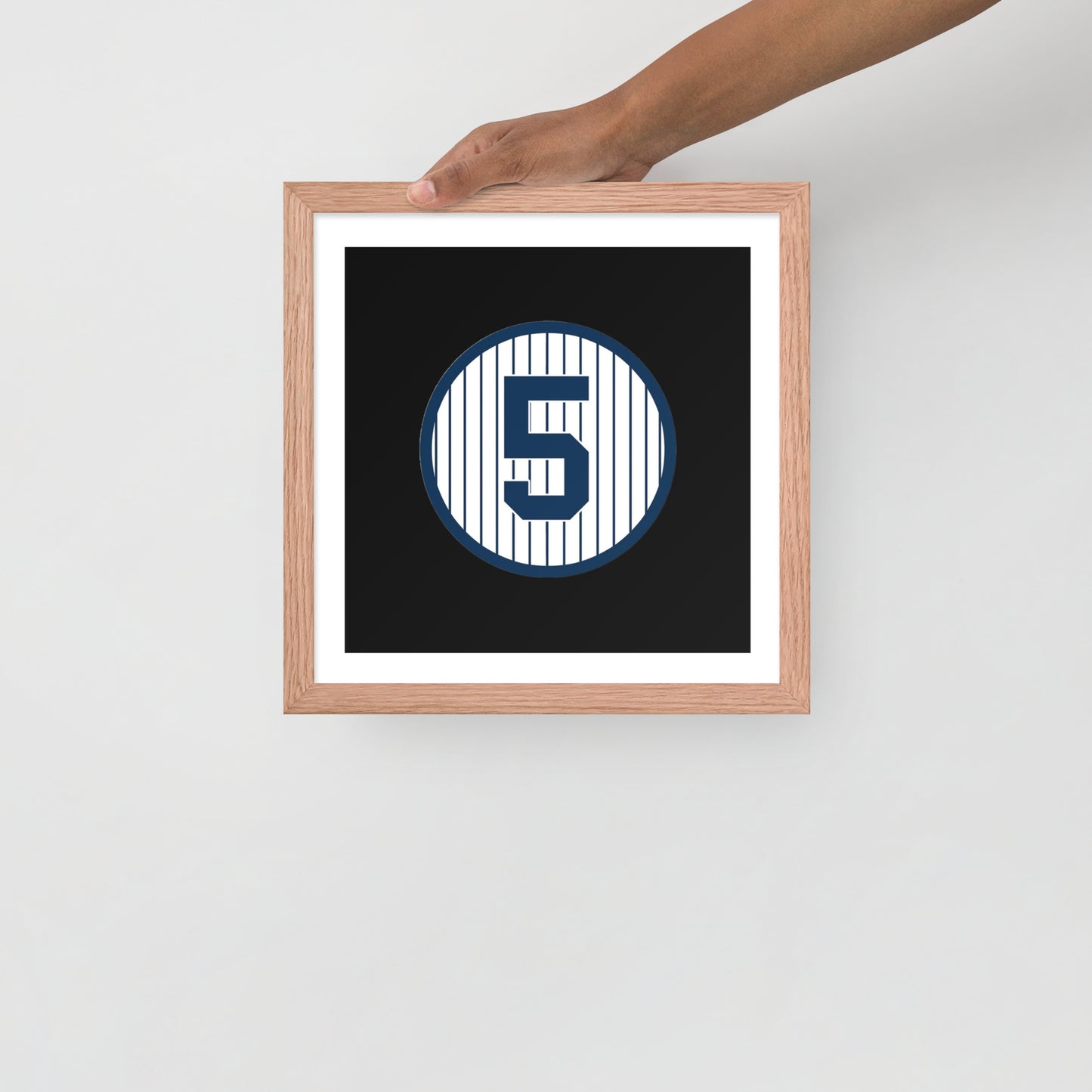 5 Dimaggio Retired Framed poster 12 x 12