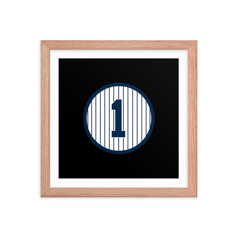 1 Retired Framed poster 12 in x 12 in