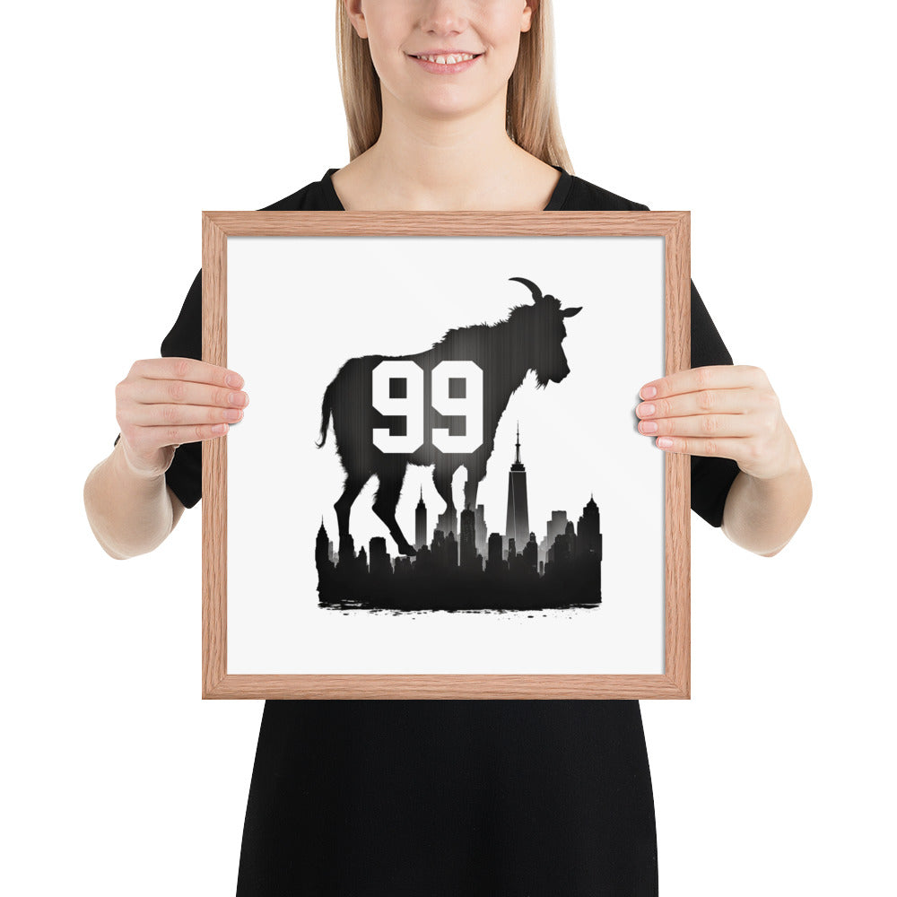 99 The Goat Framed poster