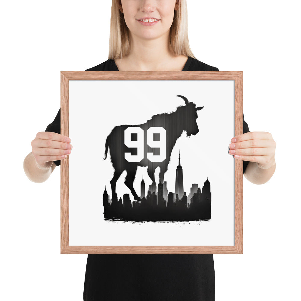 99 The Goat Framed poster