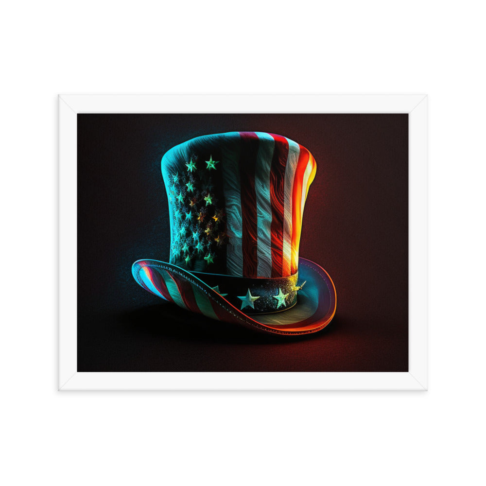 Yankee Doodle Hat Classy Man Cave Framed poster