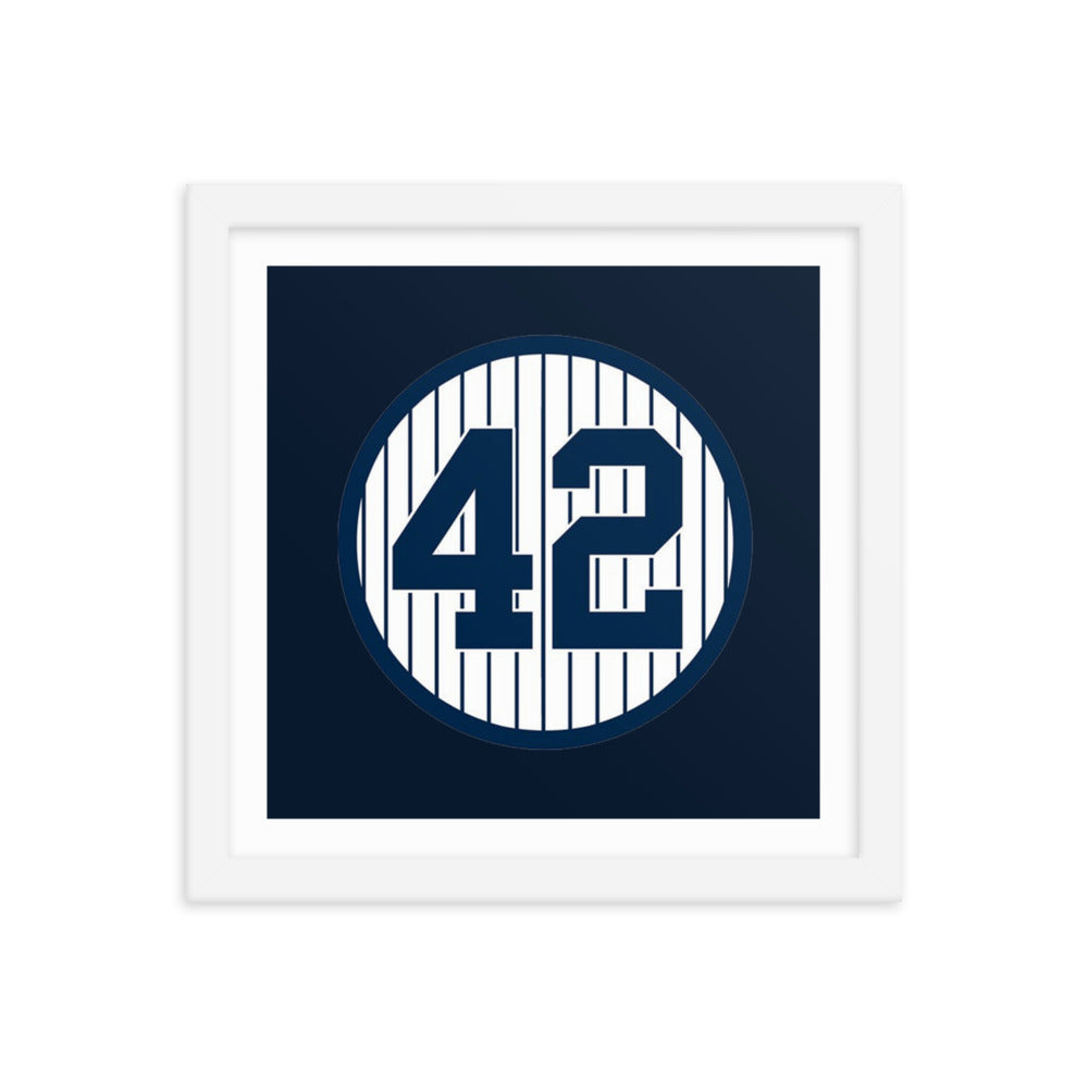 42 Mariano Rivera Framed poster 12 in x 12 in