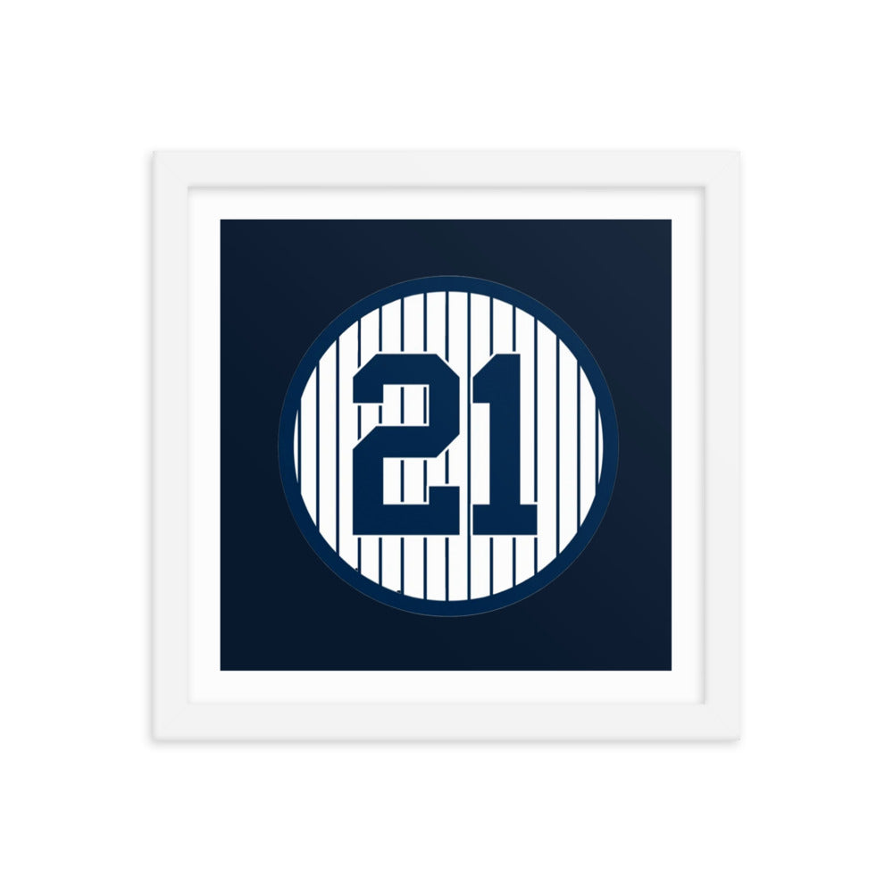 21 Retired Framed poster 12 in x 12 in