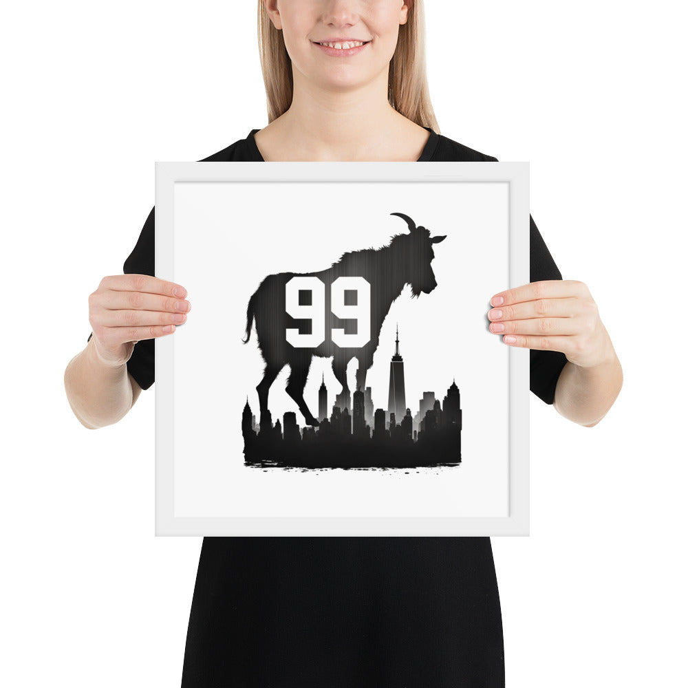 99 The Goat Framed poster