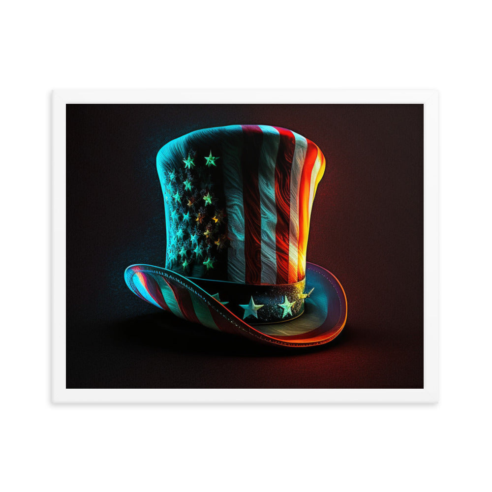 Yankee Doodle Hat Classy Man Cave Framed poster