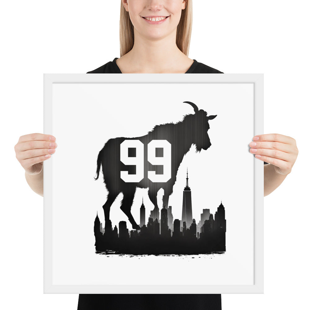 99 The Goat Framed poster