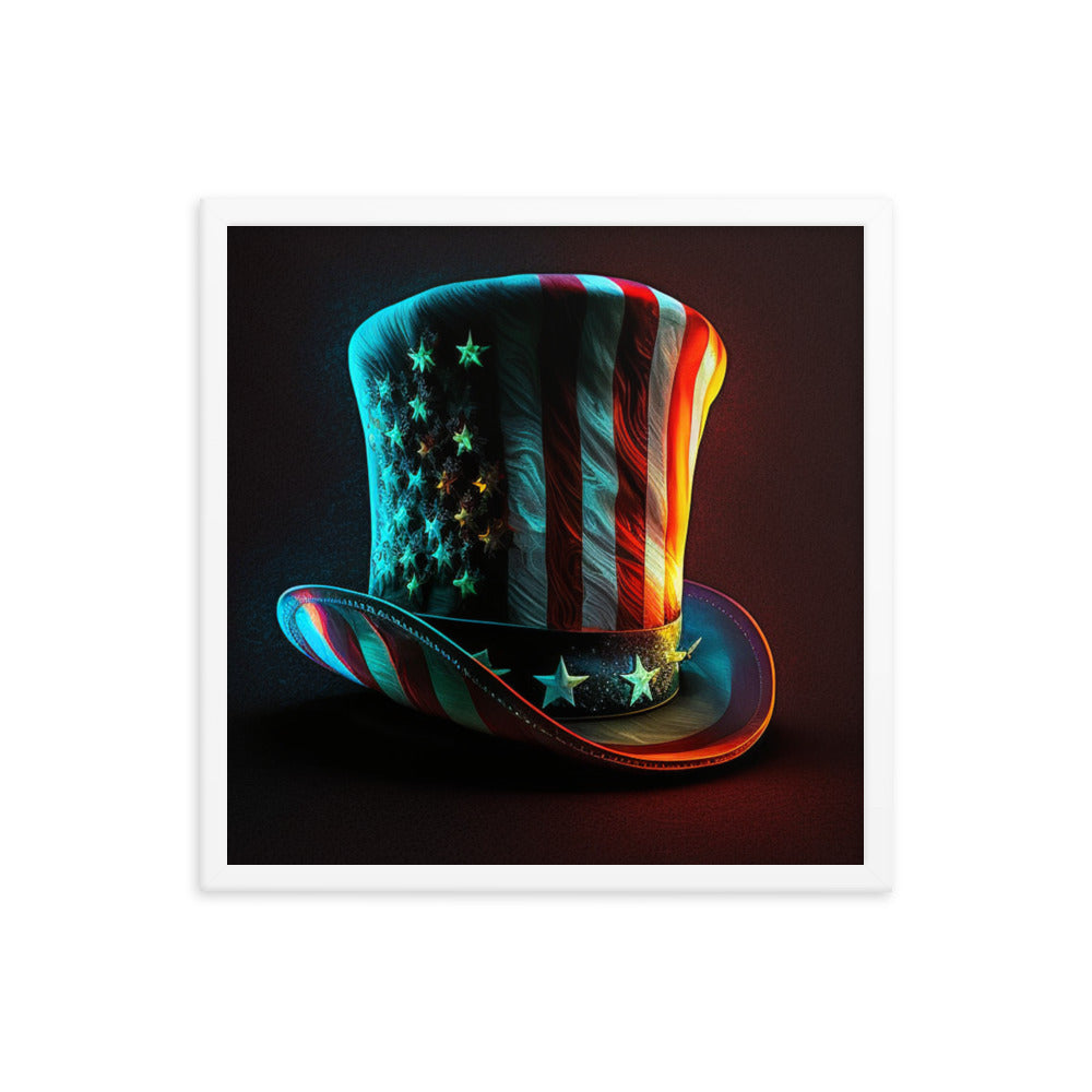 Yankee Doodle Hat Classy Man Cave Framed poster