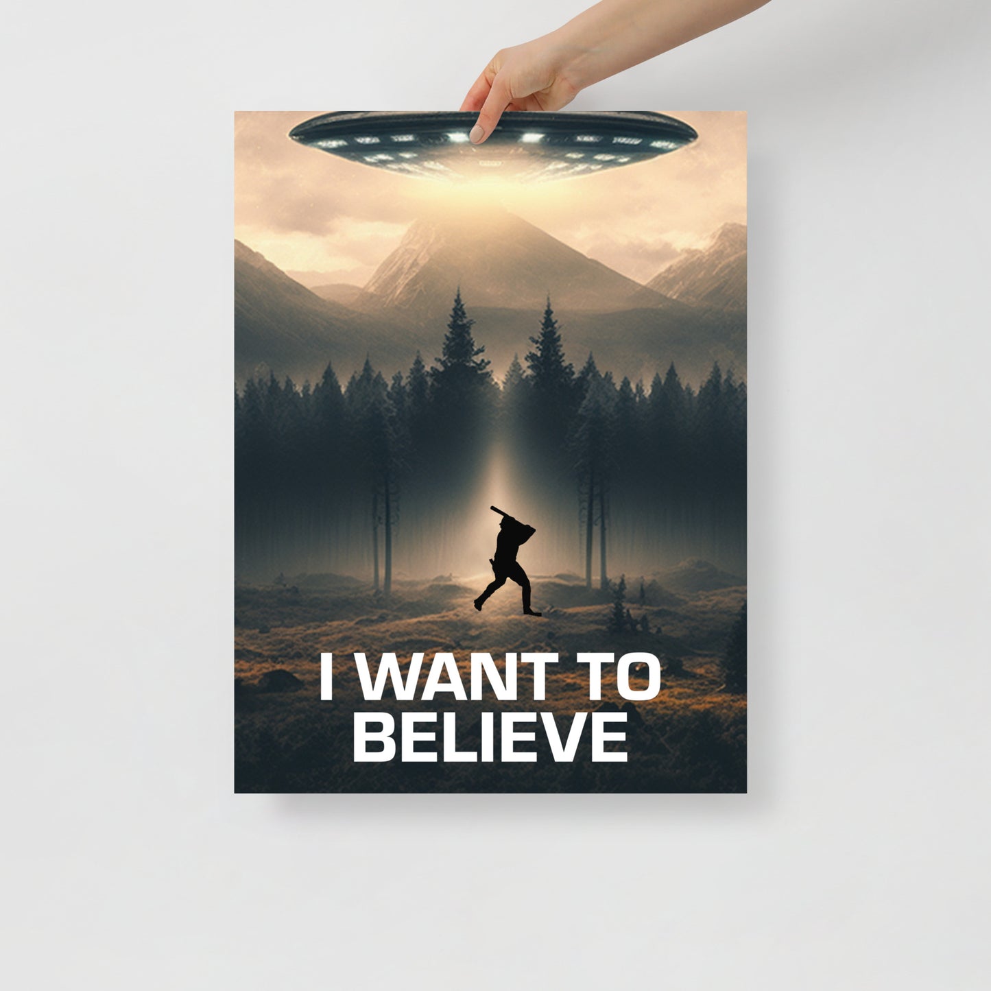 I Want to Believe - Martian Poster