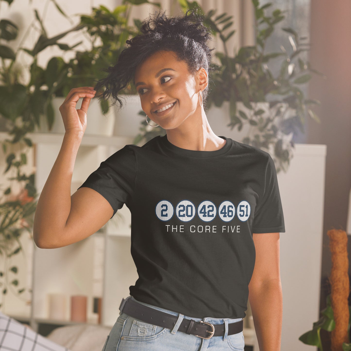 Core Five with Numbers and Text Short-Sleeve Unisex T-Shirt