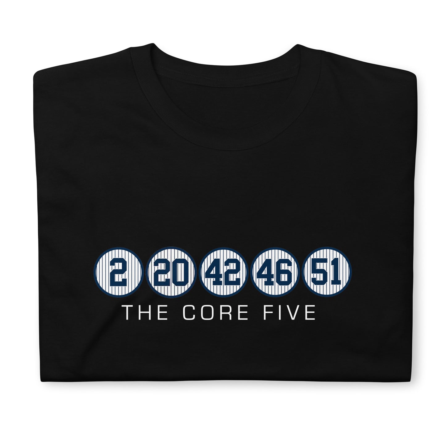 Core Five with Numbers and Text Short-Sleeve Unisex T-Shirt