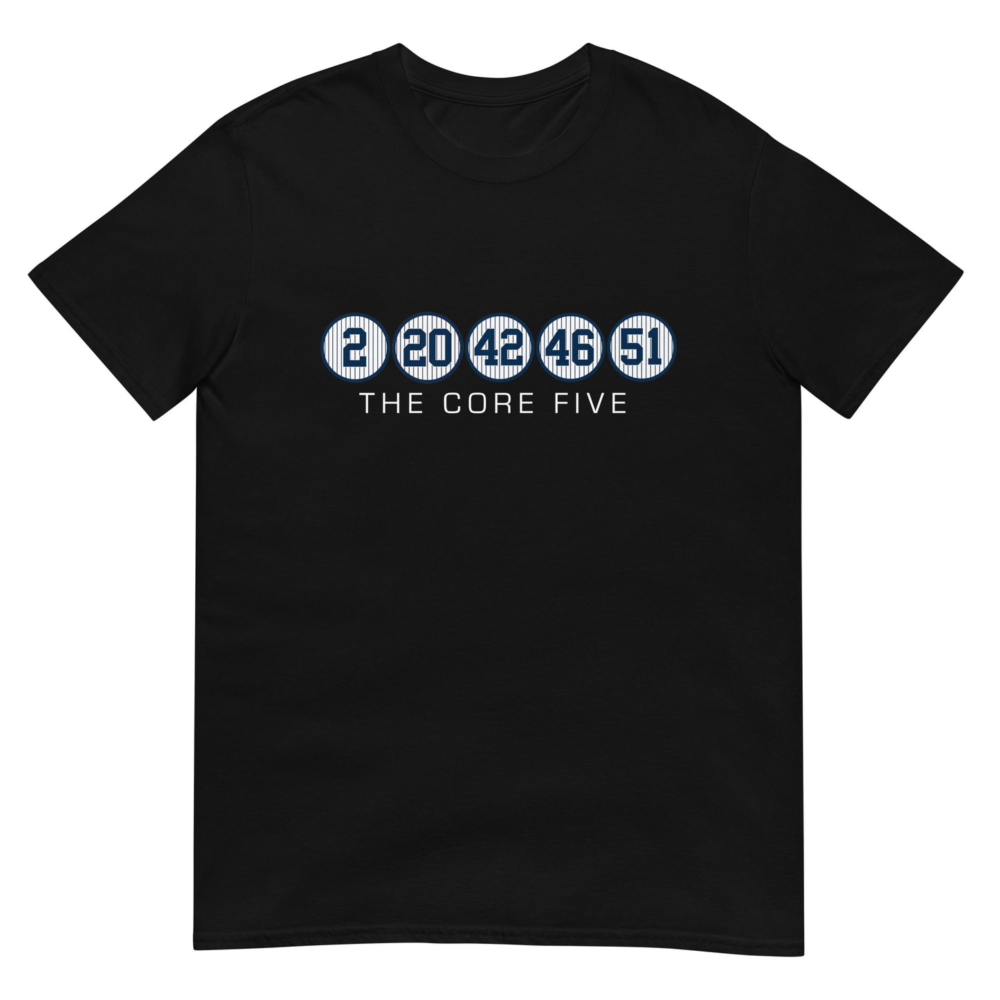Core Five with Numbers and Text Short-Sleeve Unisex T-Shirt