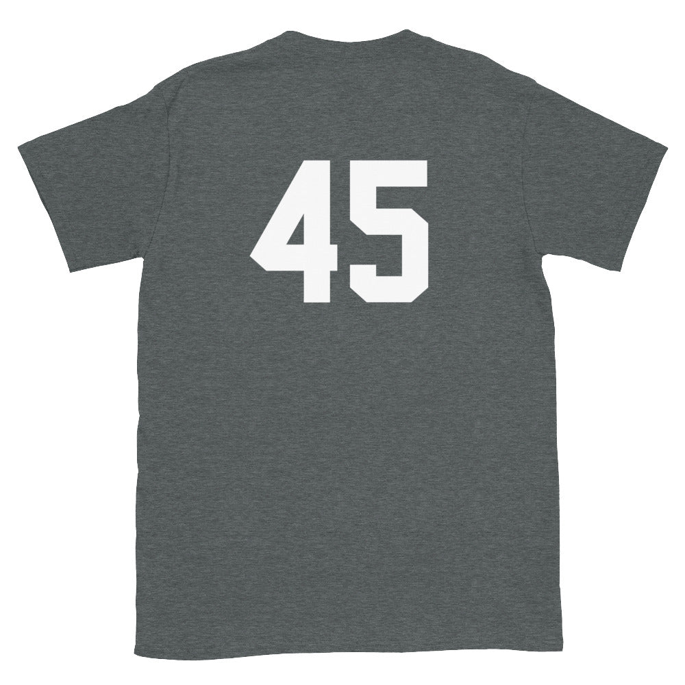 Gerrit Cole Silhouette and Number 45 Short-Sleeve Unisex T-Shirt