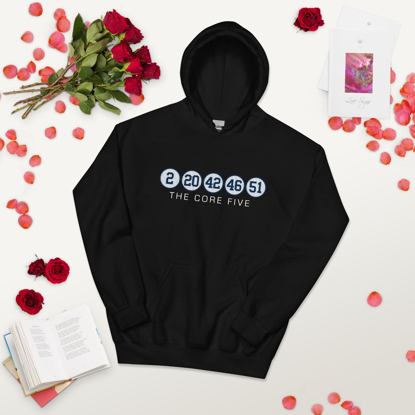 Core Five with Numbers and Text Unisex Hoodie