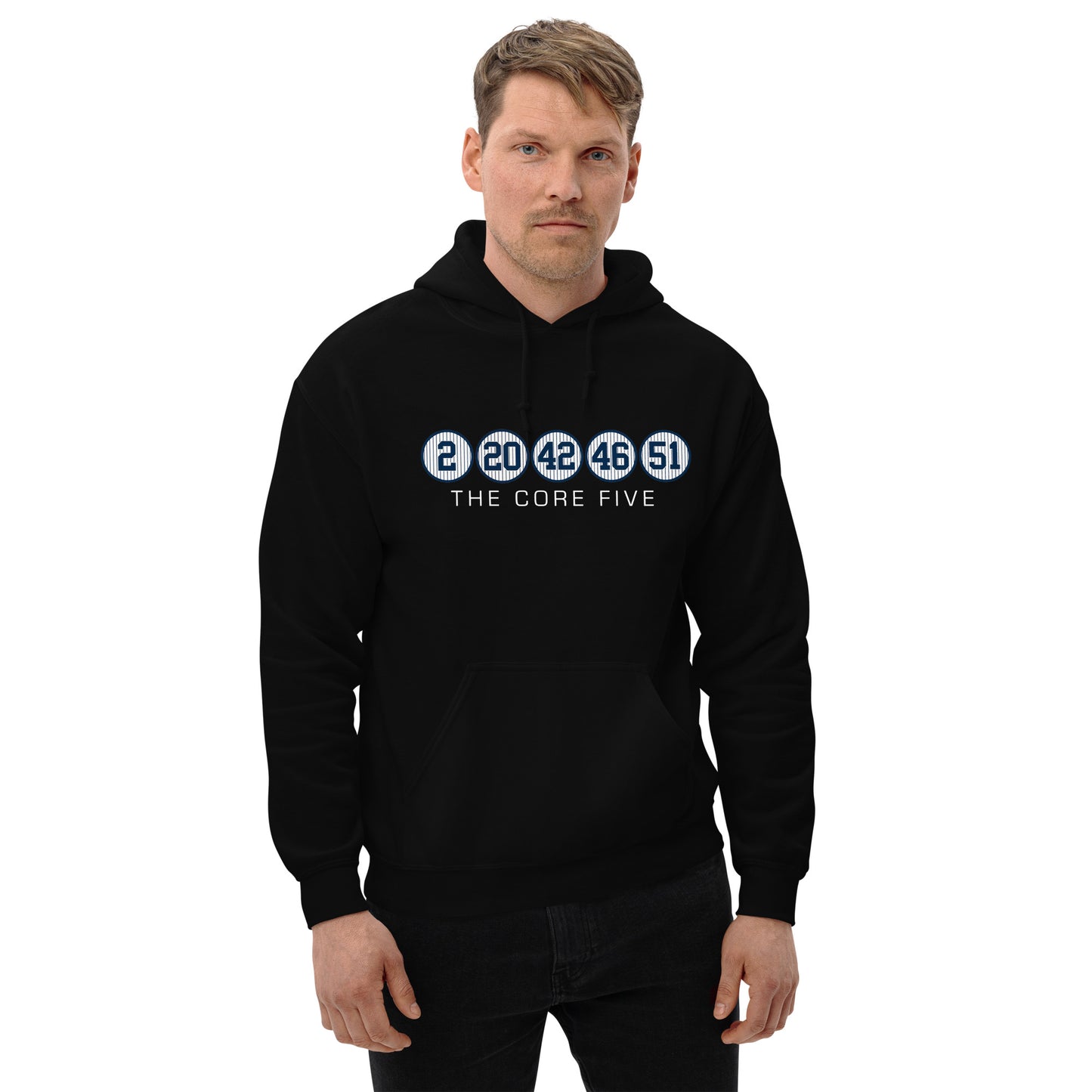 Core Five with Numbers and Text Unisex Hoodie