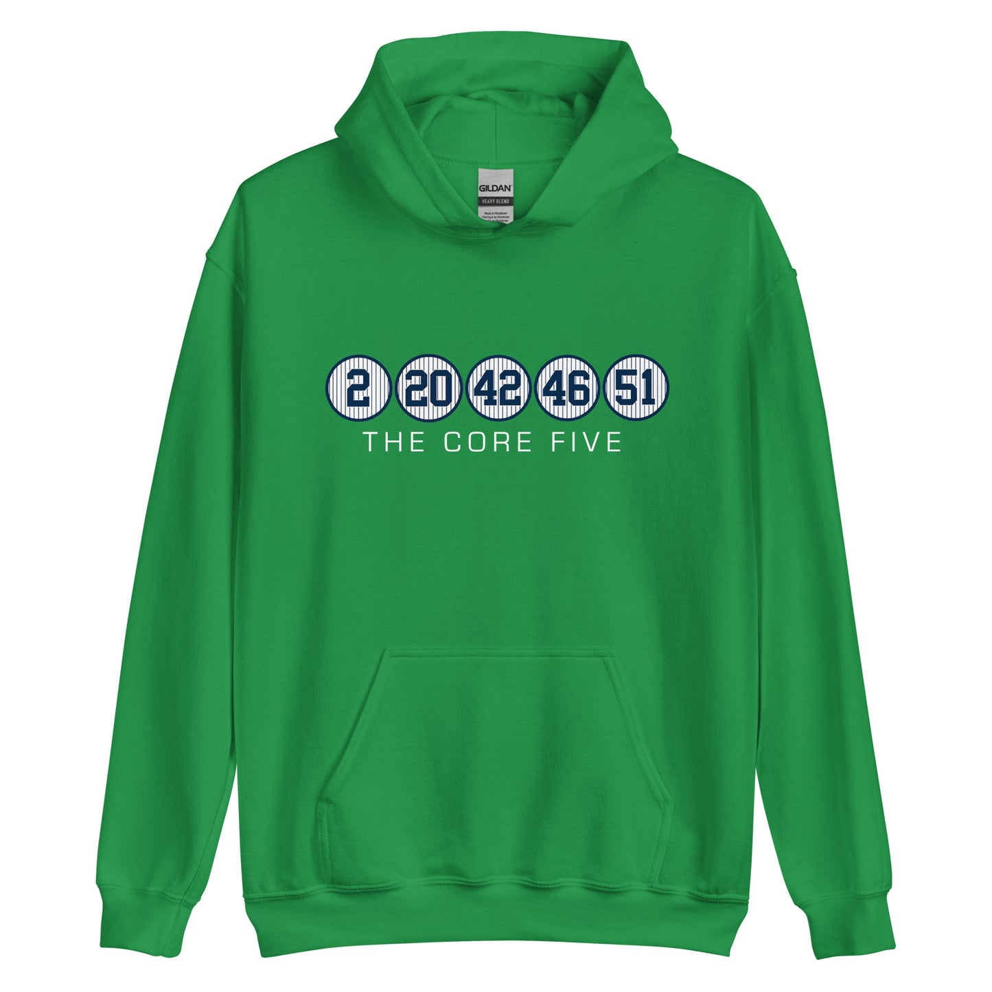 Core Five with Numbers and Text Unisex Hoodie