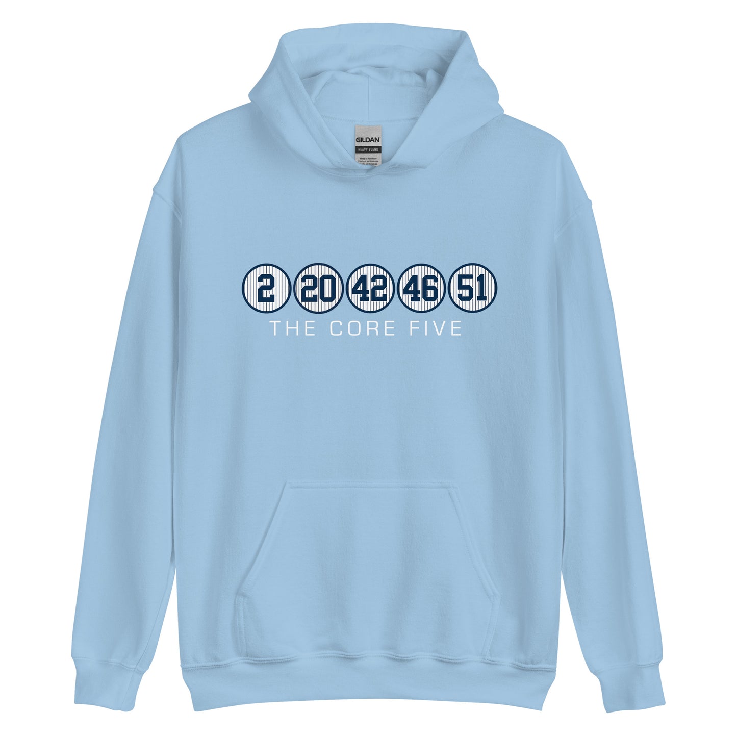 Core Five with Numbers and Text Unisex Hoodie