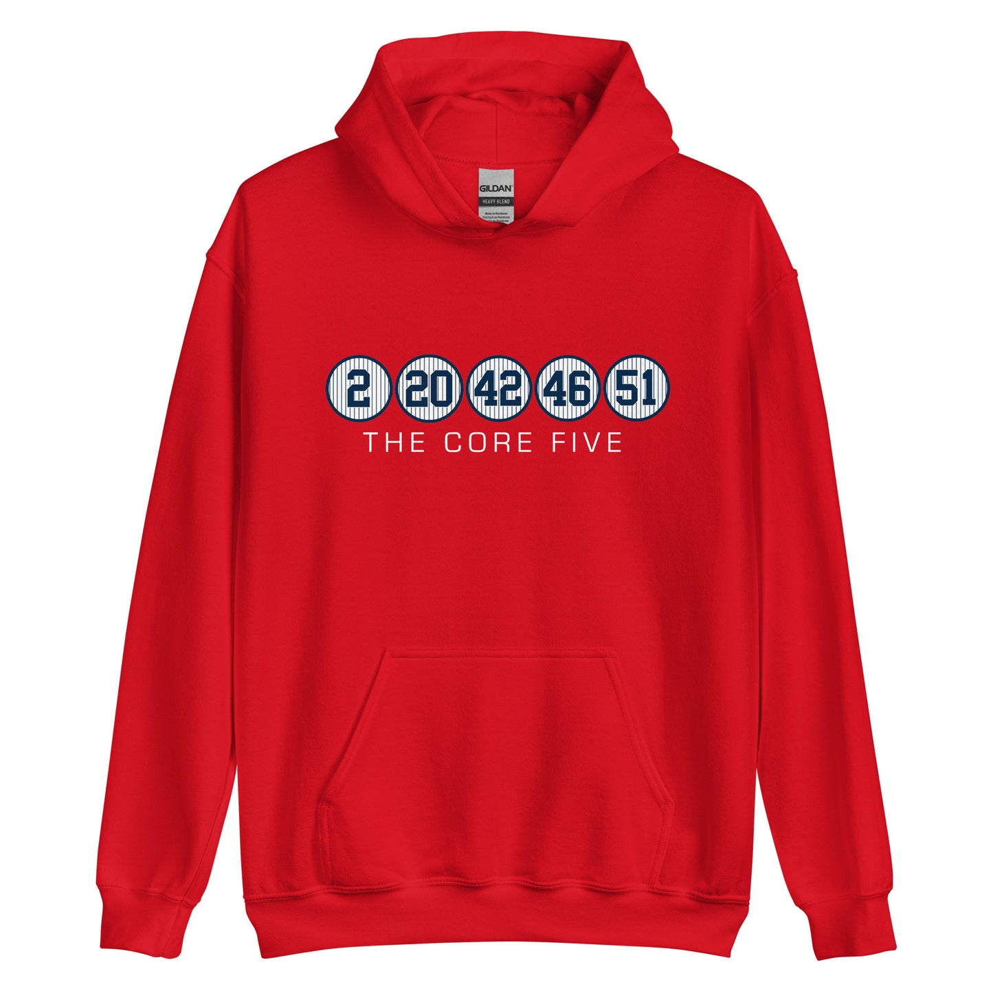 Core Five with Numbers and Text Unisex Hoodie