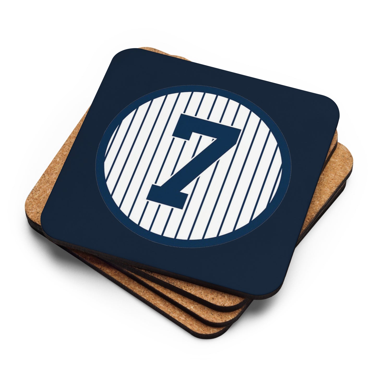 7 Mantle Cork-back coaster