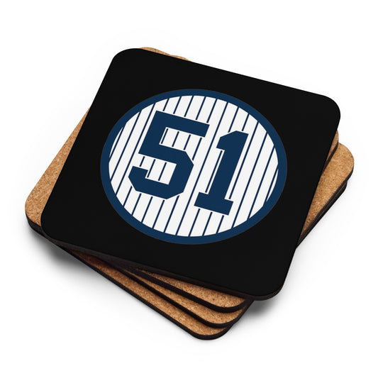 51 Bernie Cork-back coaster