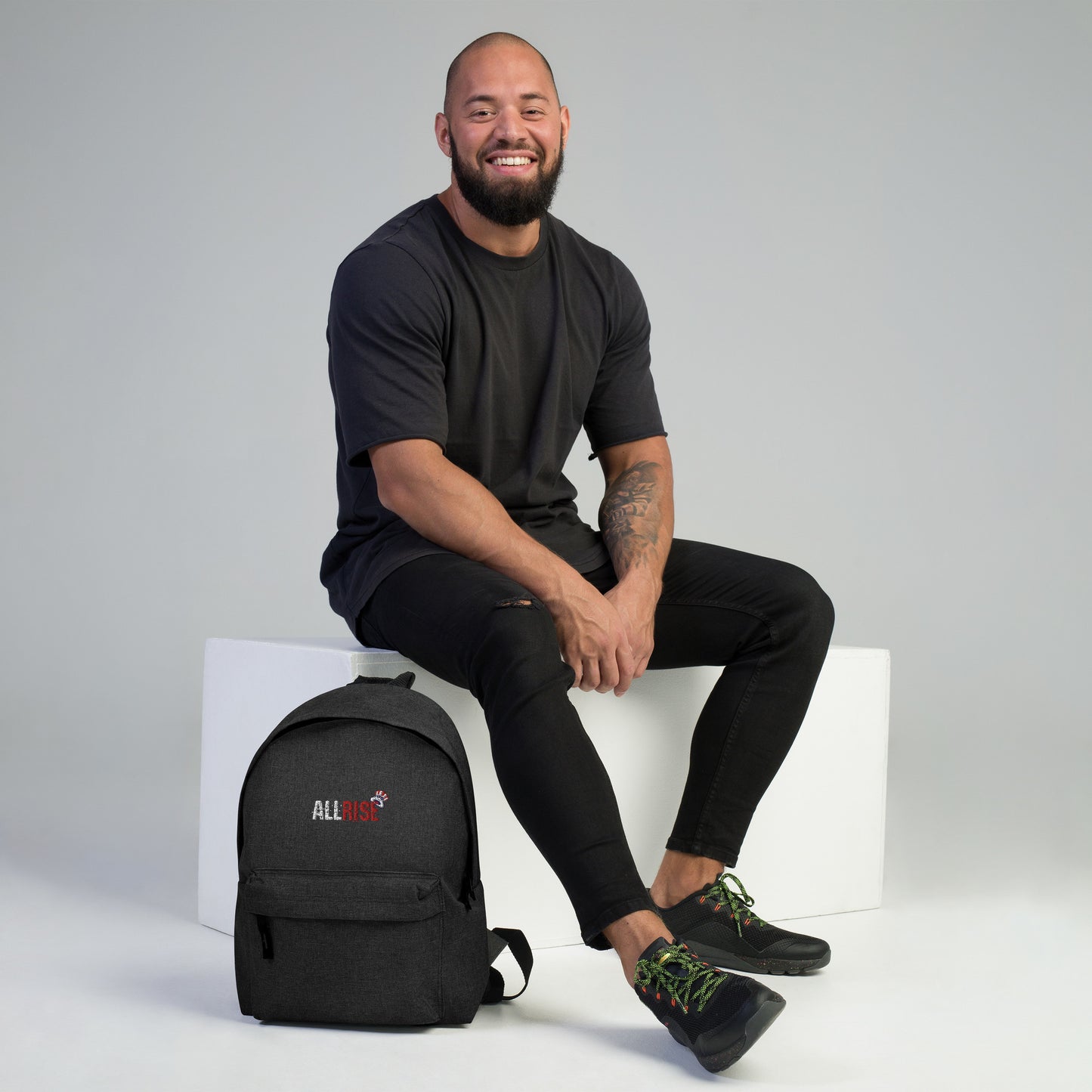 ALL RISE Embroidered Backpack