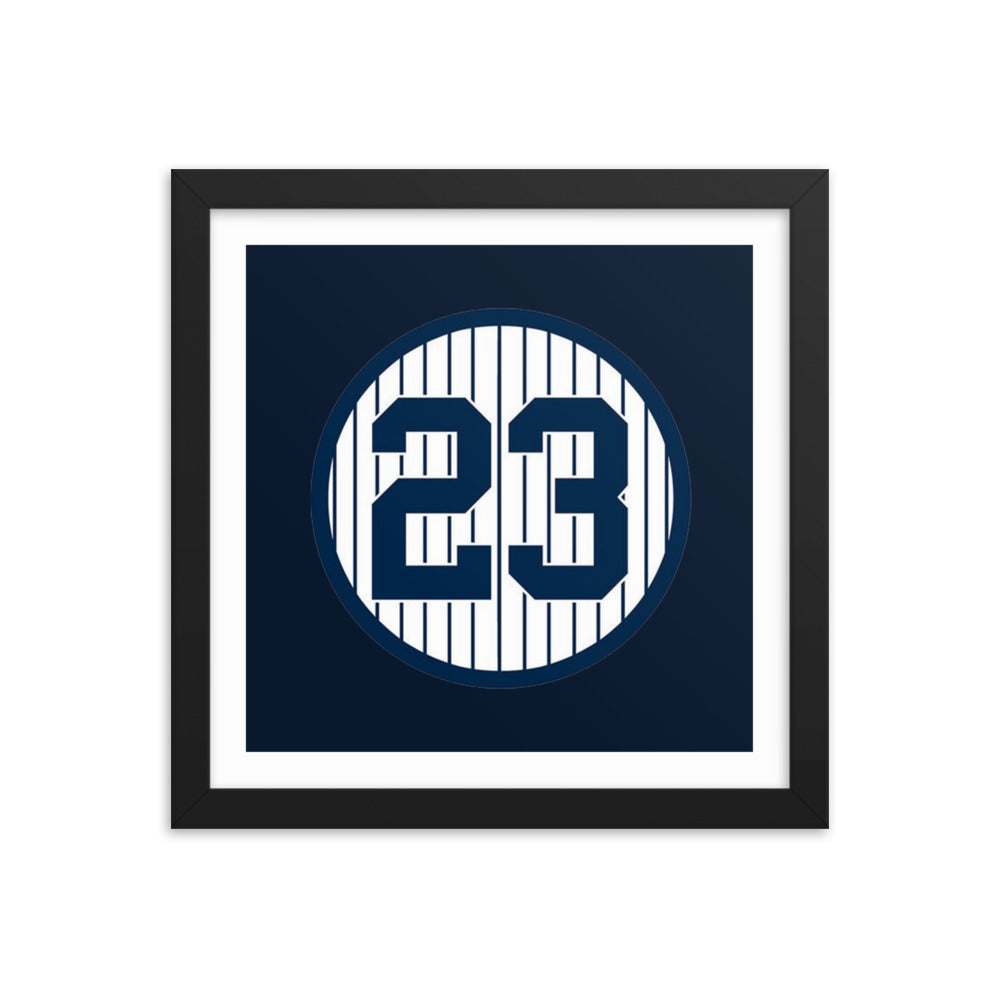 23 Retired Framed poster 12 in x 12 in