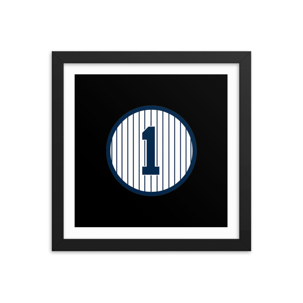 1 Retired Framed poster 12 in x 12 in