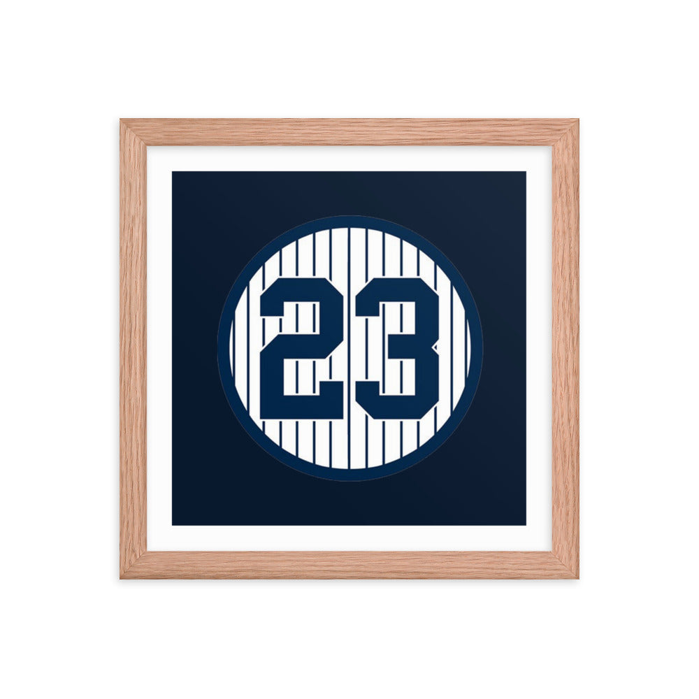 23 Retired Framed poster 12 in x 12 in