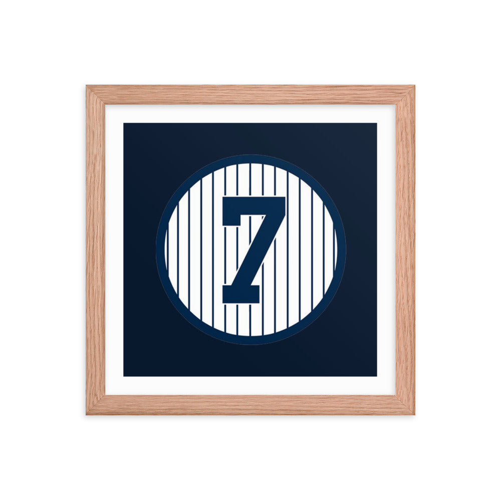 7 Retired Mickey Framed poster 12 in x 12 in