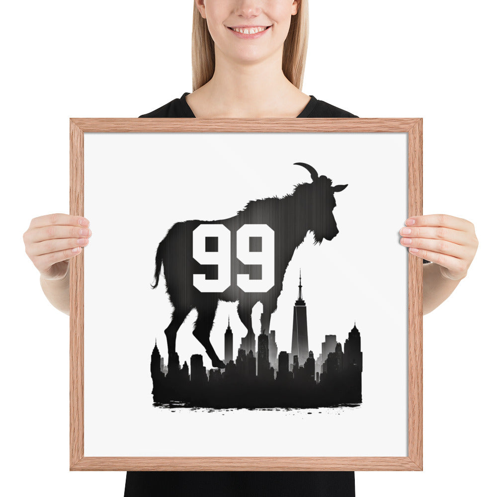 99 The Goat Framed poster