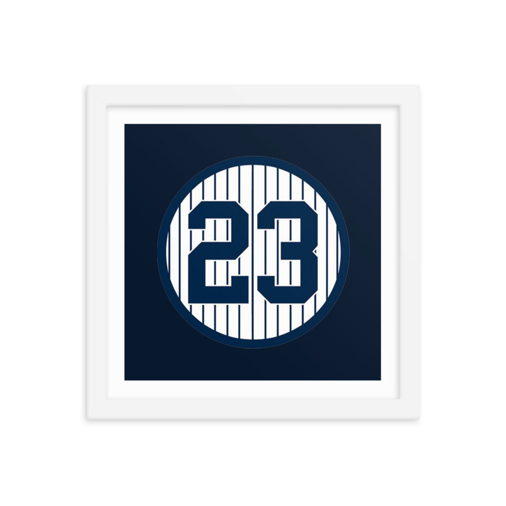 23 Retired Framed poster 12 in x 12 in
