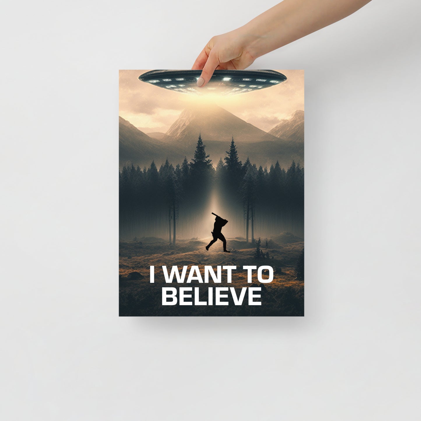 I Want to Believe - Martian Poster