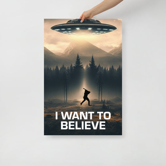 I Want to Believe - Martian Poster