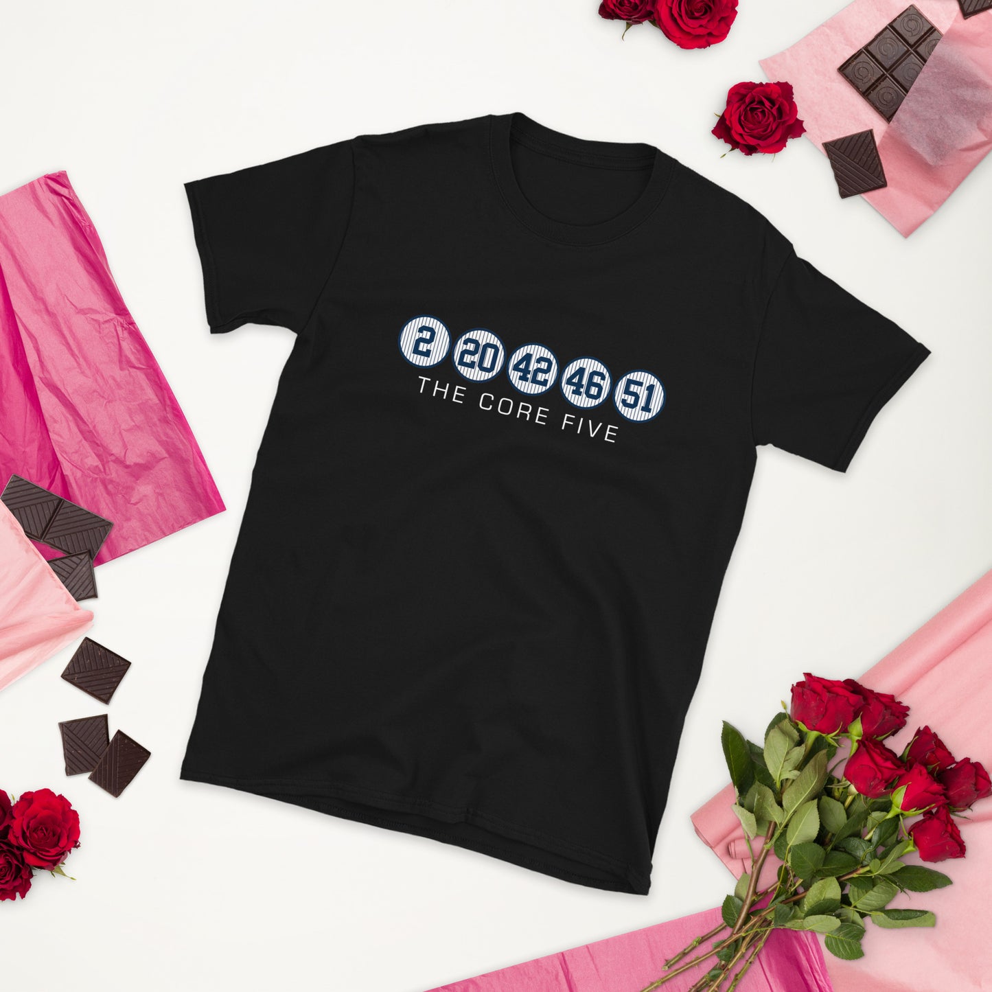 Core Five with Numbers and Text Short-Sleeve Unisex T-Shirt