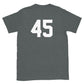 Gerrit Cole Silhouette and Number 45 Short-Sleeve Unisex T-Shirt