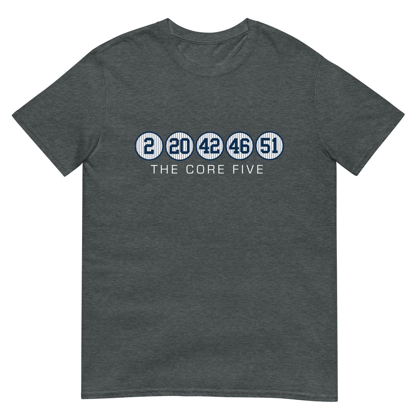 Core Five with Numbers and Text Short-Sleeve Unisex T-Shirt