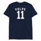 Anthony Volpe silhouette with number 11 on back - Short-Sleeve Unisex T-Shirt