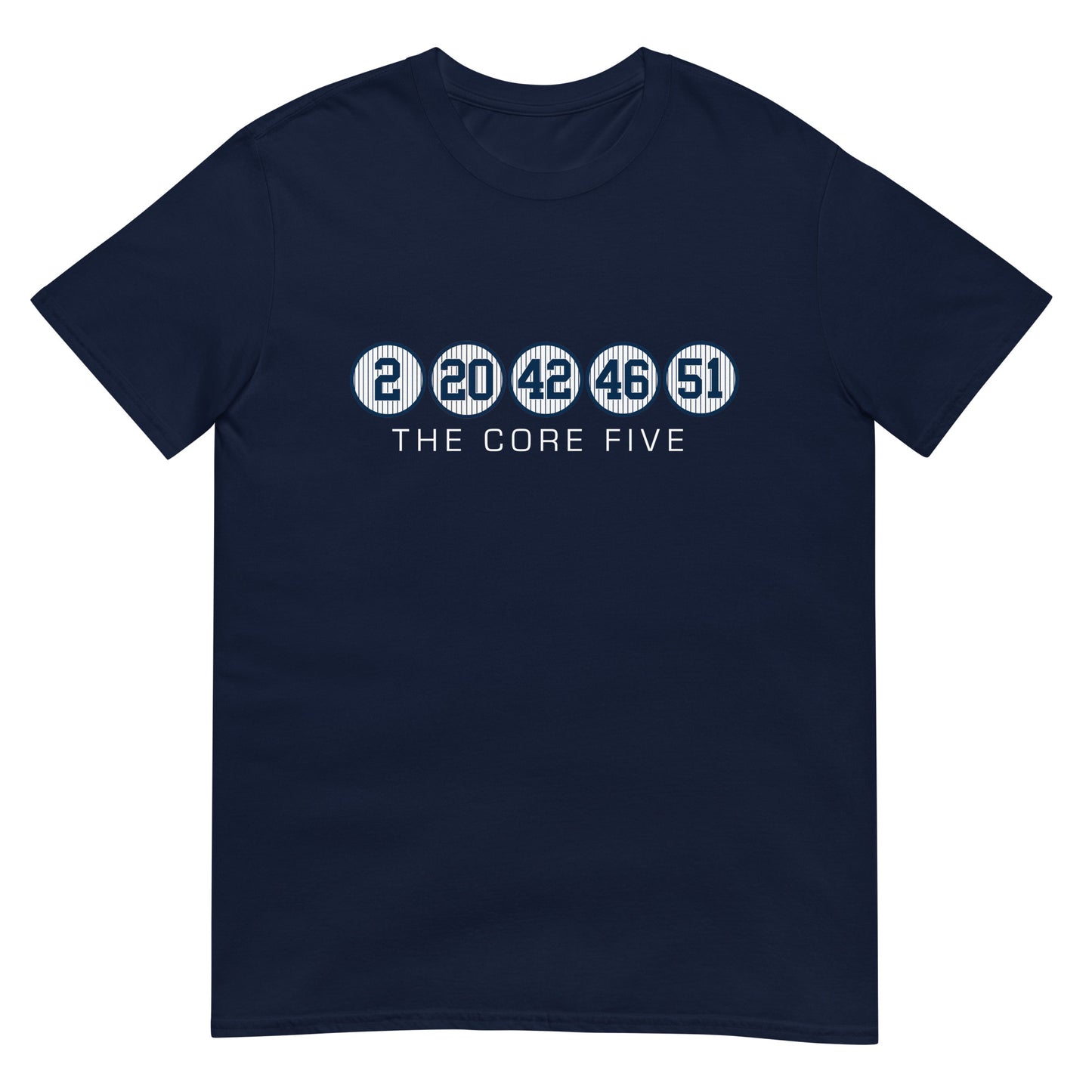 Core Five with Numbers and Text Short-Sleeve Unisex T-Shirt