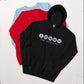 Core Five with Numbers and Text Unisex Hoodie