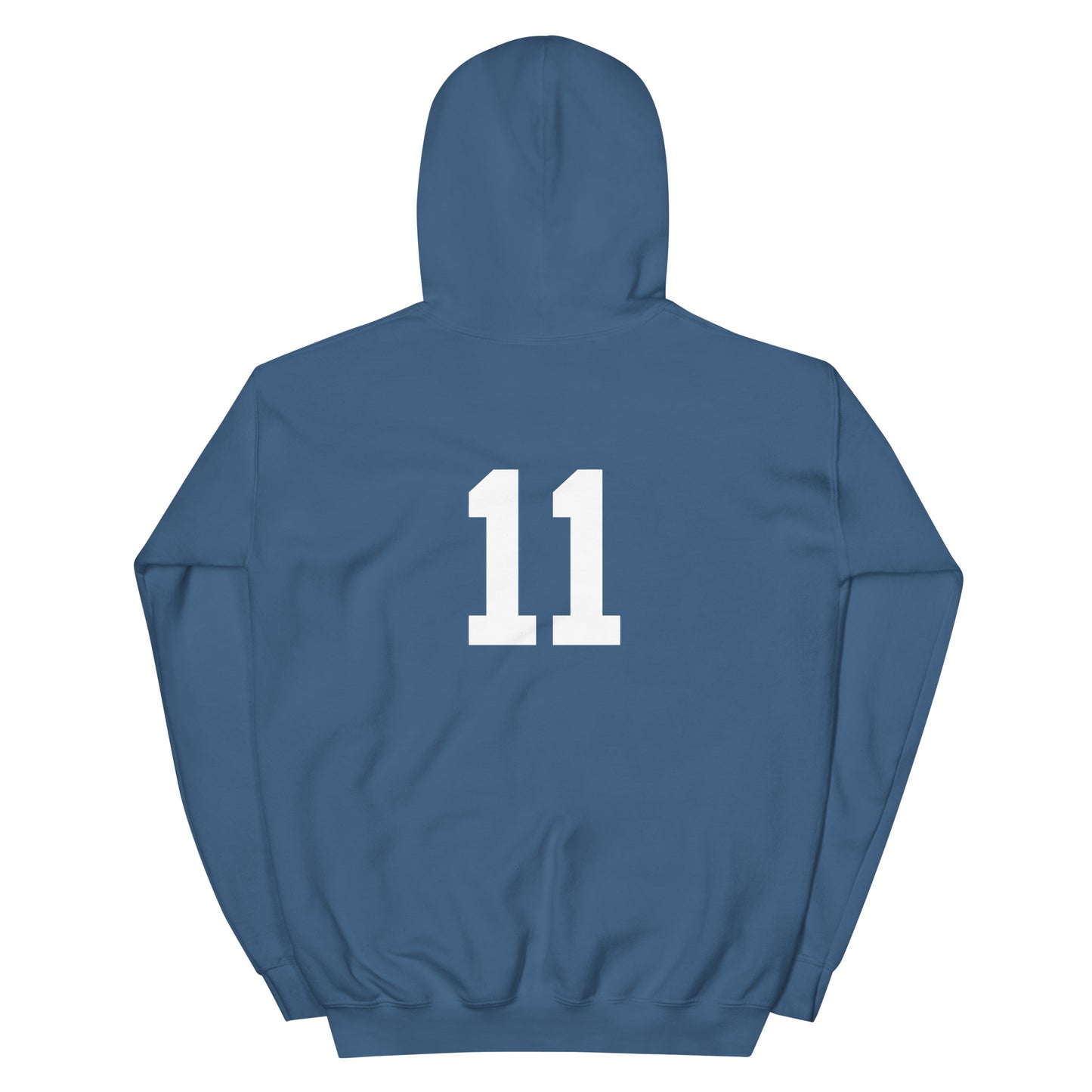 Volpe Silhouette with Number 11 Unisex Hoodie