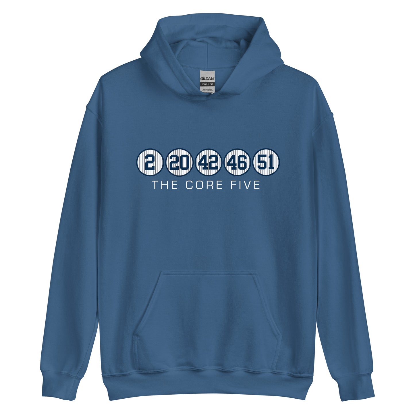Core Five with Numbers and Text Unisex Hoodie