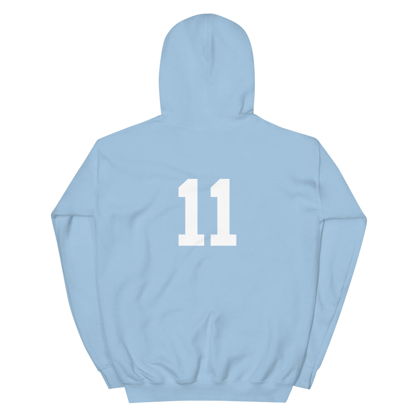 Volpe Silhouette with Number 11 Unisex Hoodie