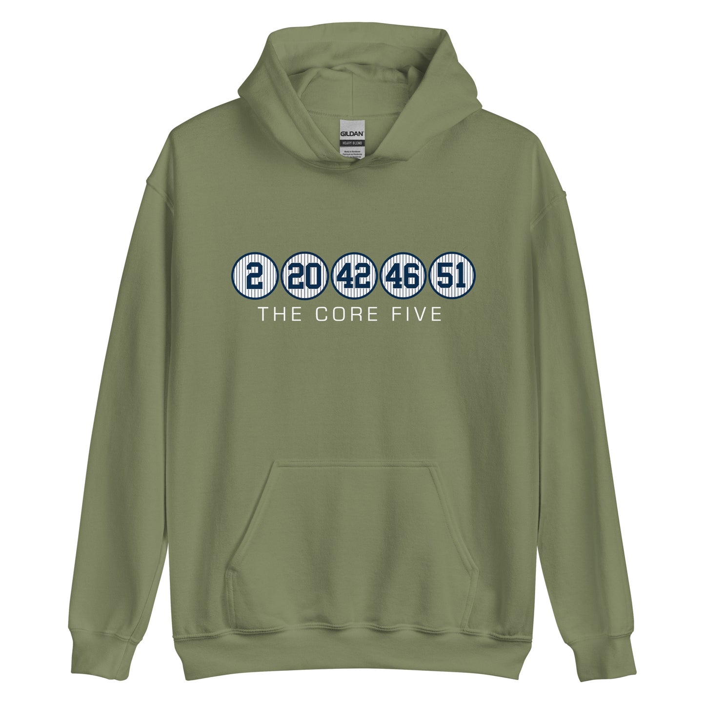 Core Five with Numbers and Text Unisex Hoodie