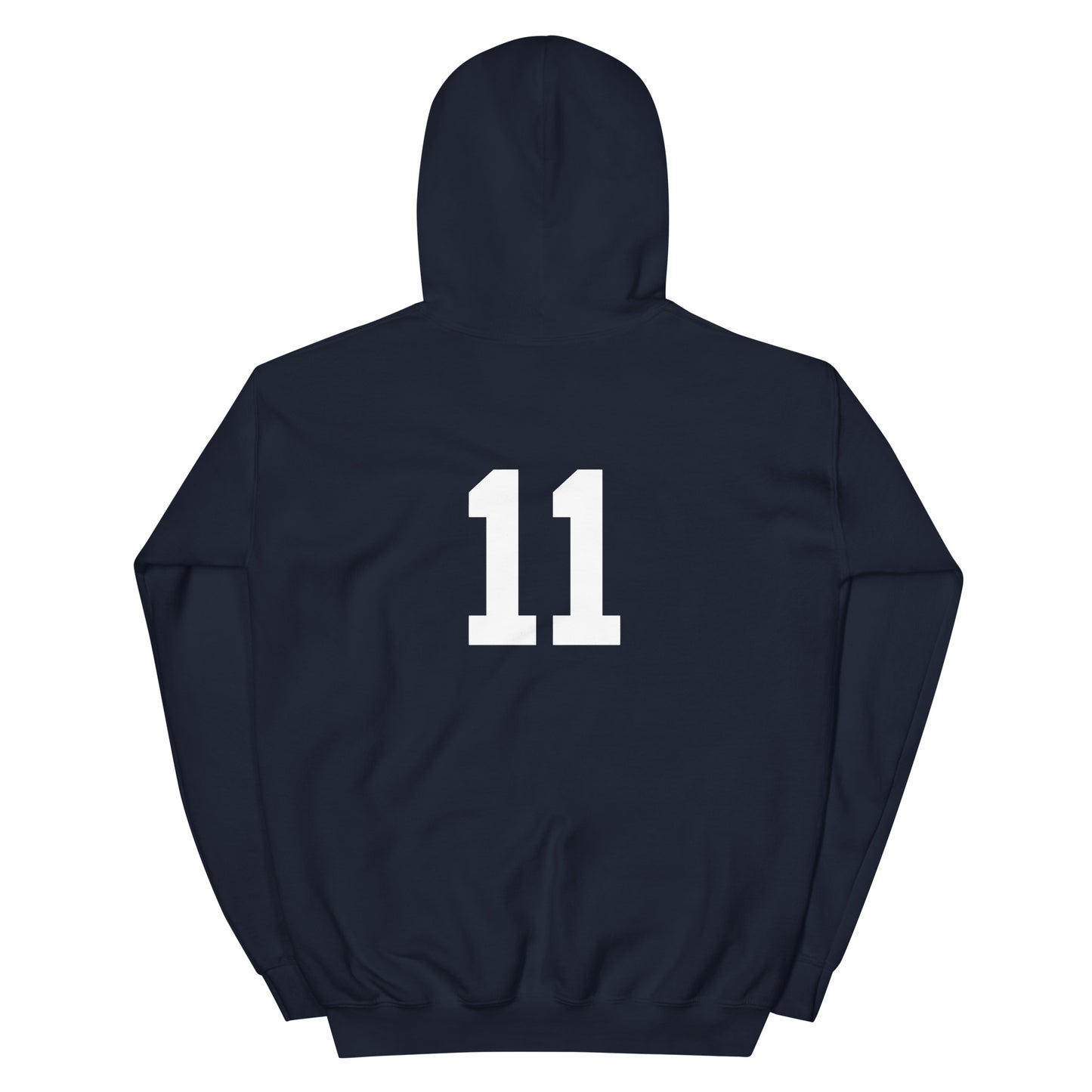 Volpe Silhouette with Number 11 Unisex Hoodie
