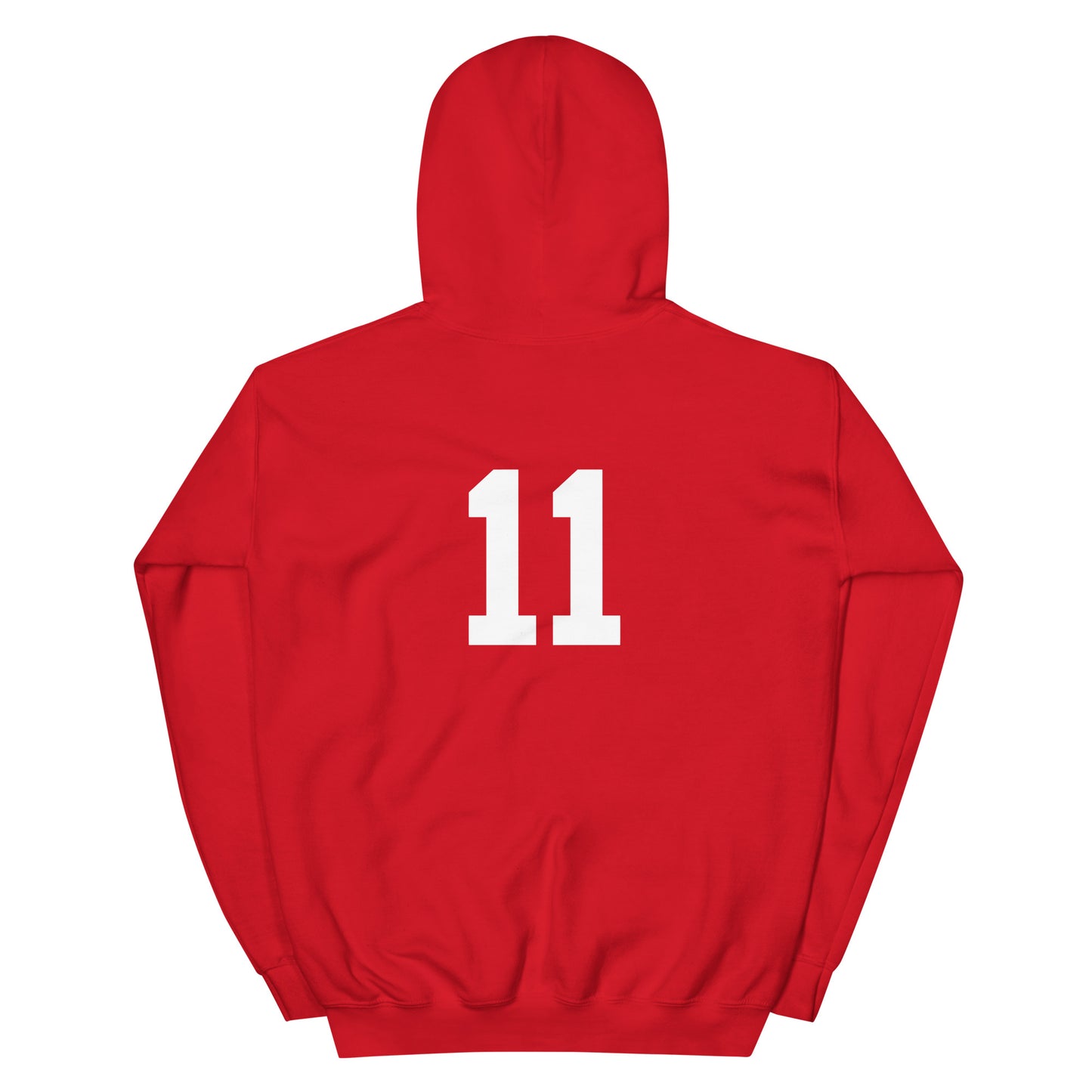 Volpe Silhouette with Number 11 Unisex Hoodie